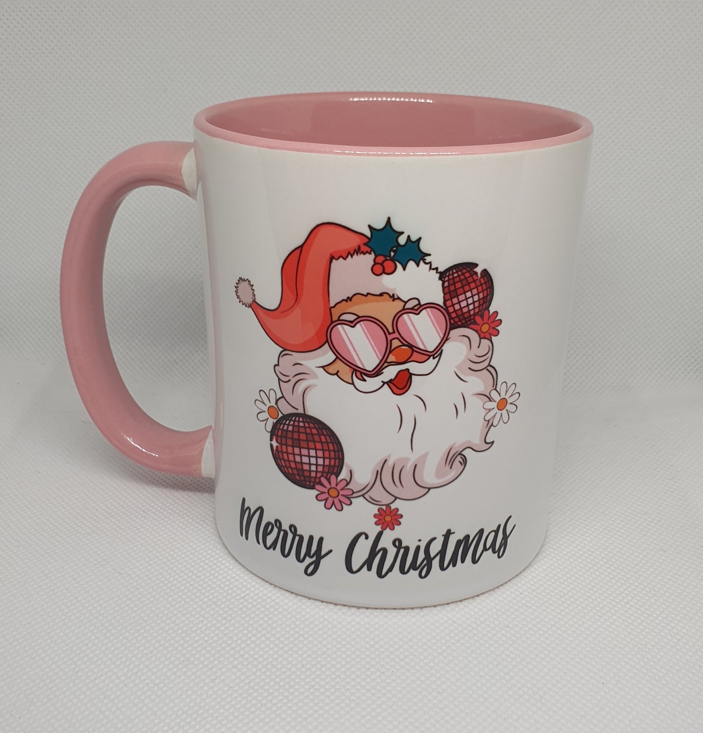 Disco Ball Santa mug